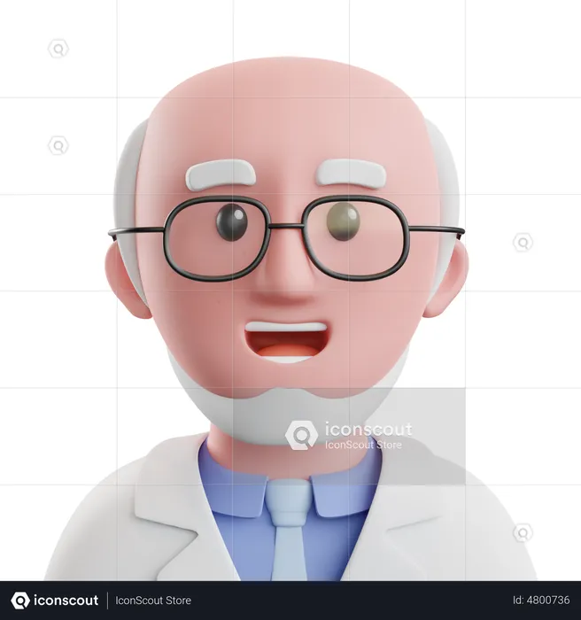 Professor  3D Illustration