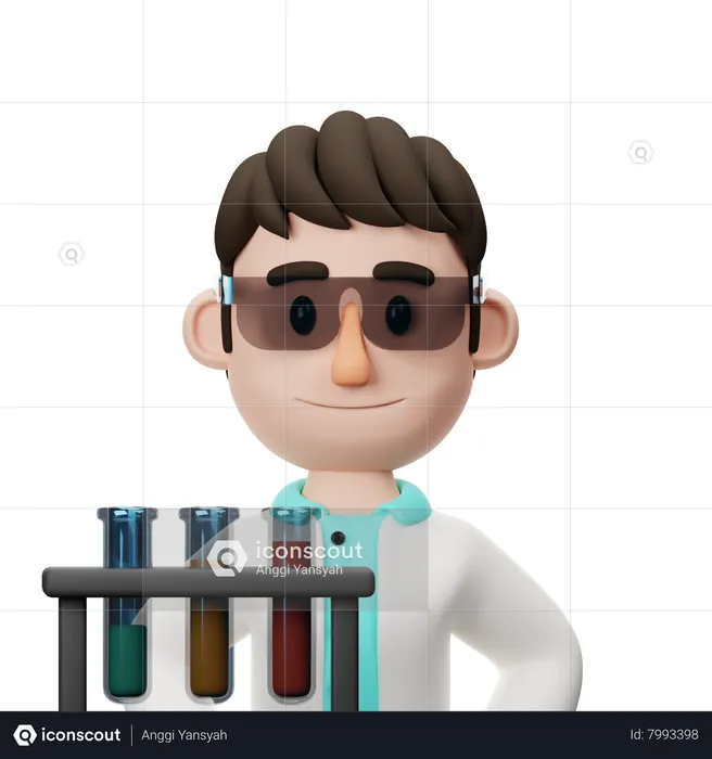 Professor de ciências  3D Icon