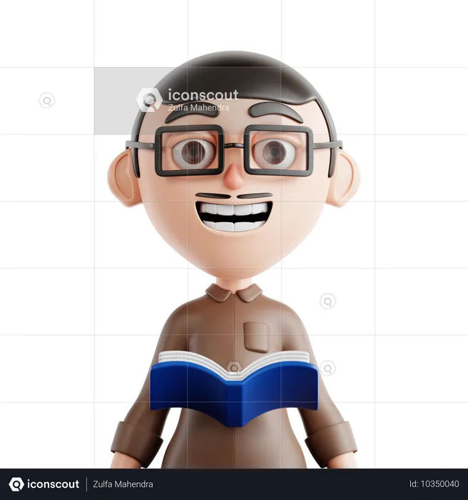 Professor masculino  3D Icon