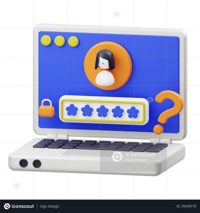 Connexion au profil  3D Icon