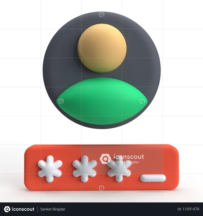 Profil-Login  3D Icon