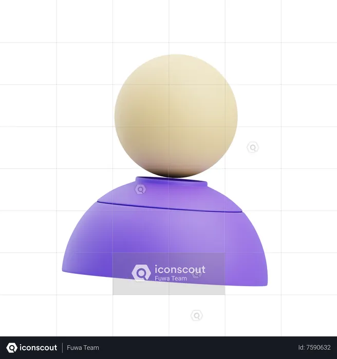 Profile  3D Icon