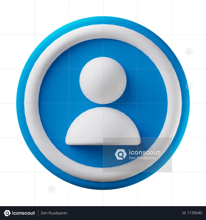 Profile  3D Icon