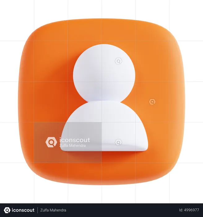 Profile  3D Icon