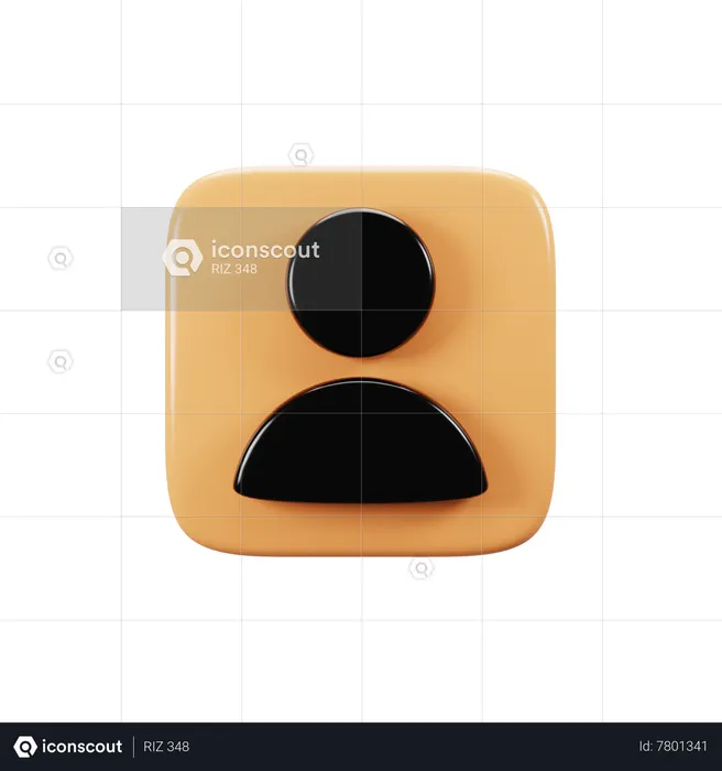 Profile  3D Icon