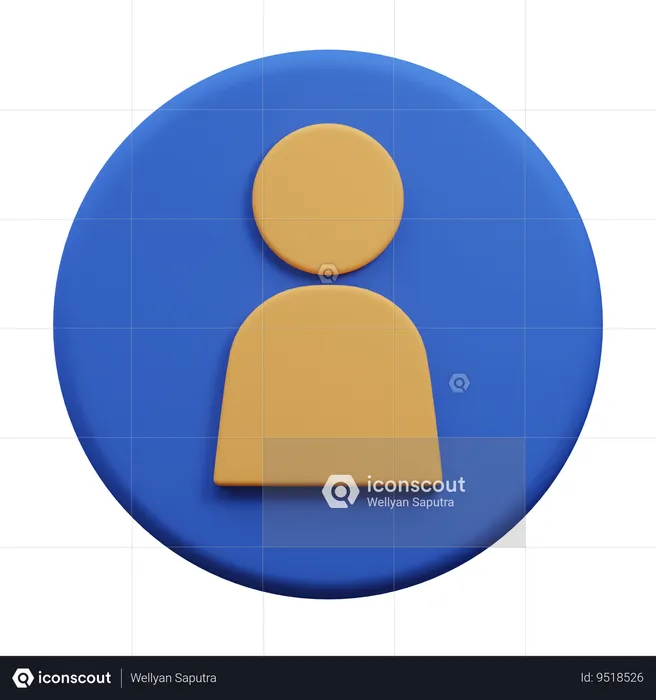 Profile  3D Icon