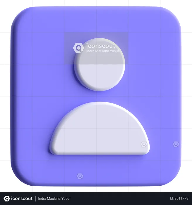 Profile  3D Icon