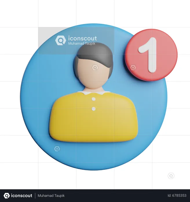 Profile  3D Icon