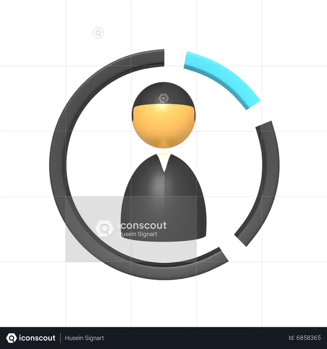 Profile Performance  3D Icon