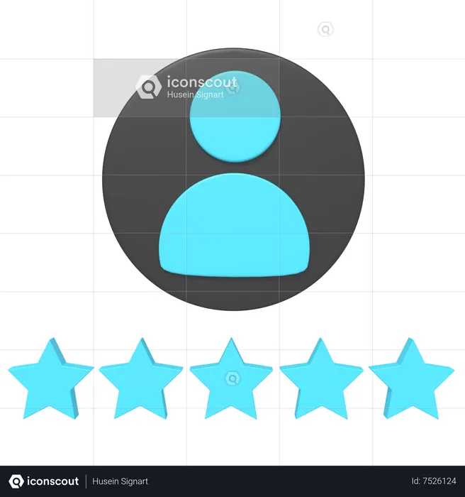 Profile Review Emoji 3D Icon