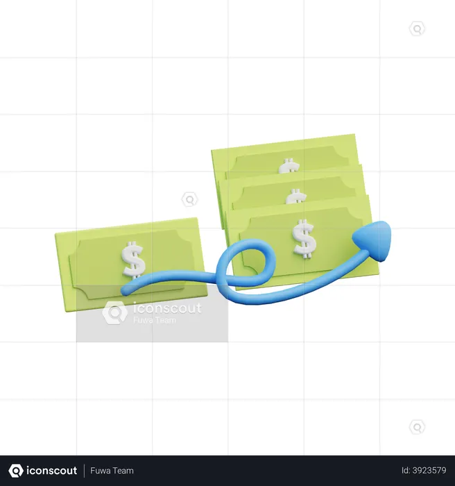 Profit  3D Illustration