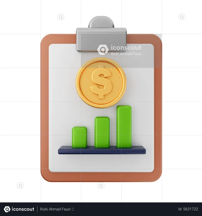 Profit Chart  3D Icon