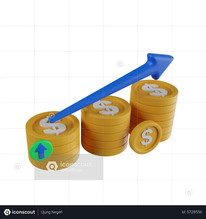 Profit Growth  3D Icon