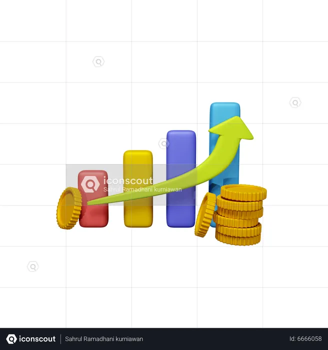 Profit Growth  3D Icon