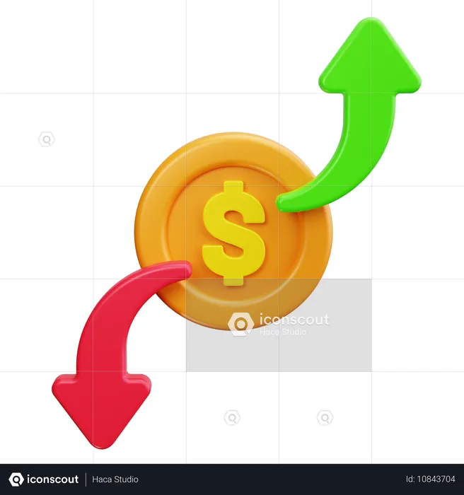 Profit Loss  3D Icon