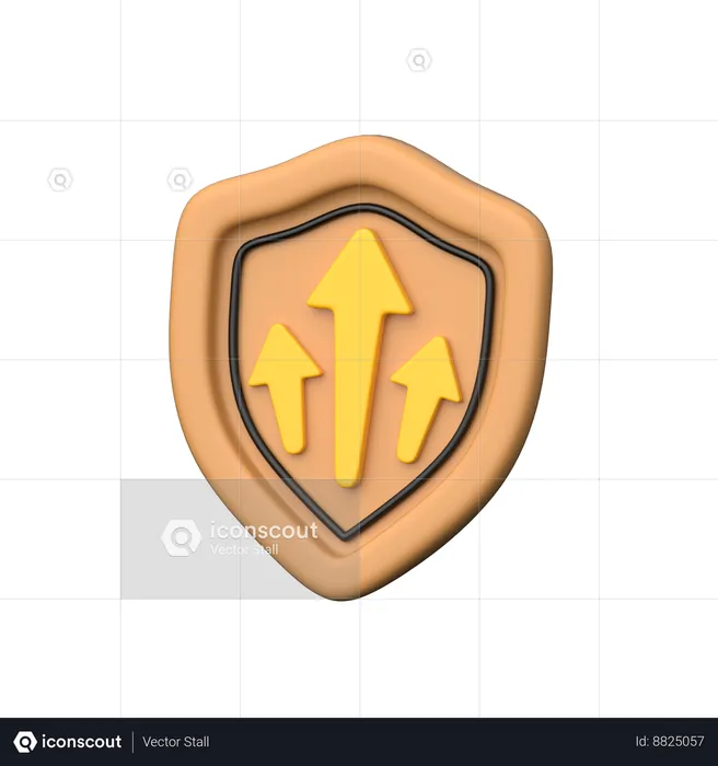 Profit Shield  3D Icon
