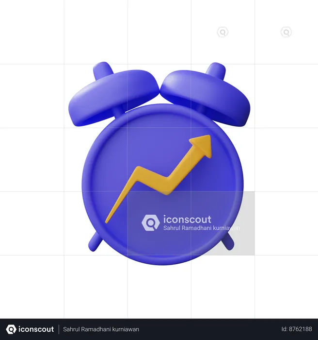 Profit time  3D Icon