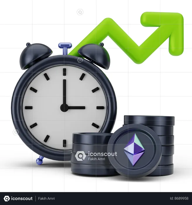 Profit Time  3D Icon