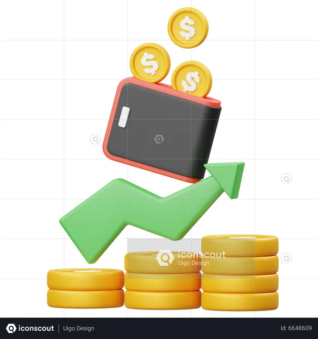 Profit Trading  3D Illustration