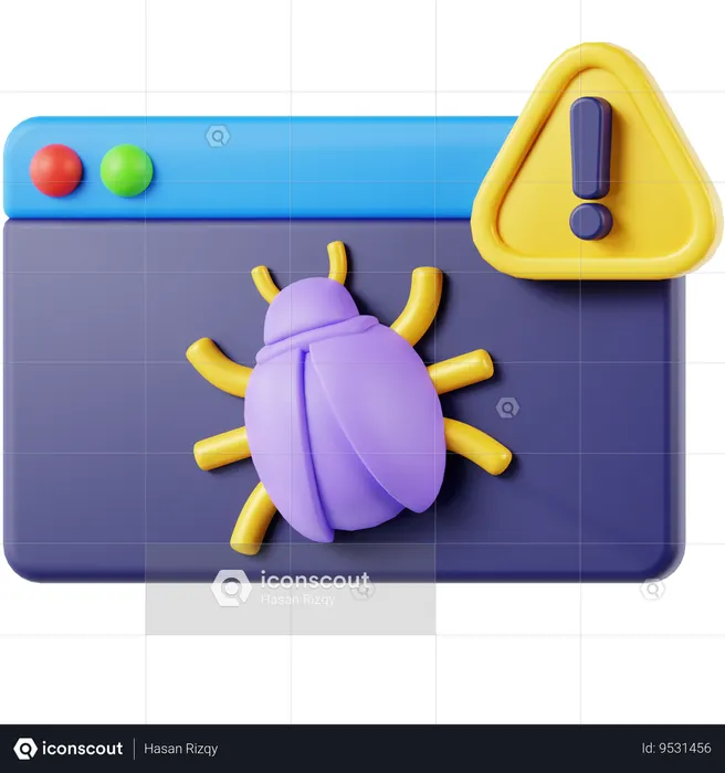 Program Bug  3D Icon