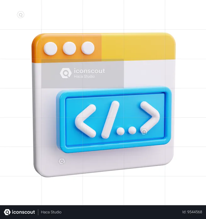 Programação  3D Icon