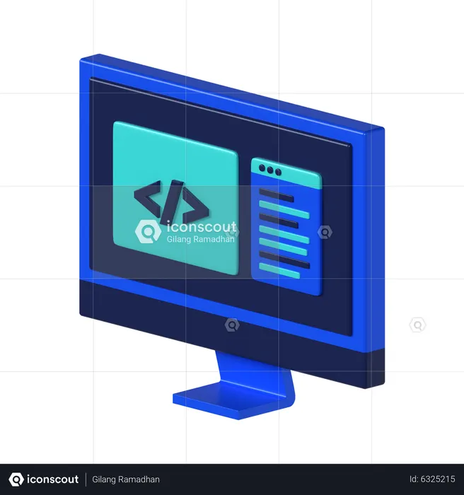 Programação  3D Icon