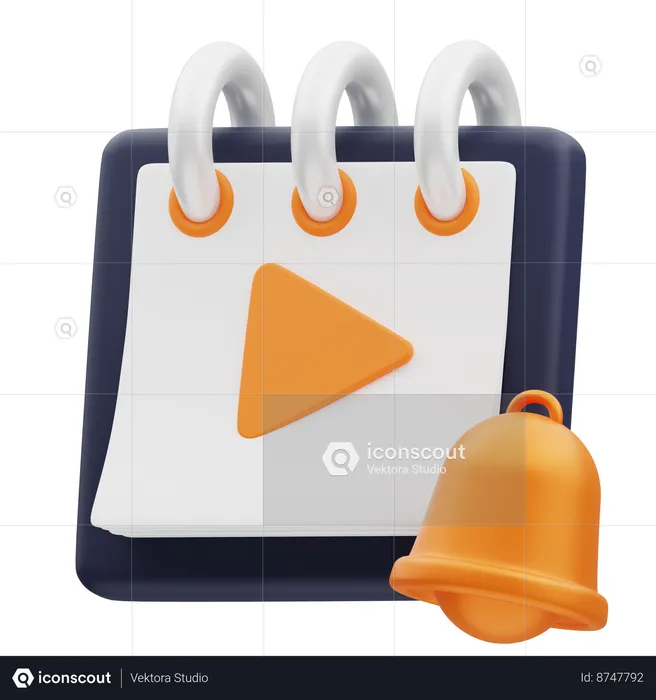 Programação de vídeo  3D Icon