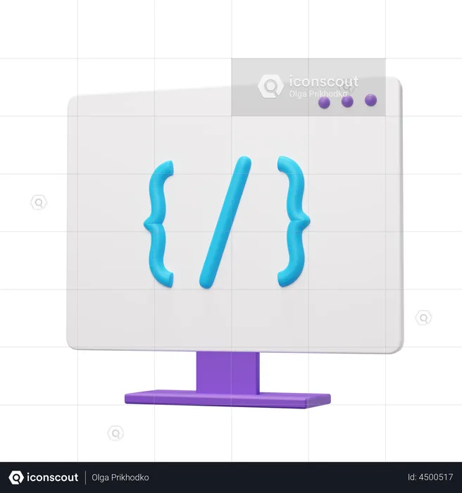 Programación  3D Illustration