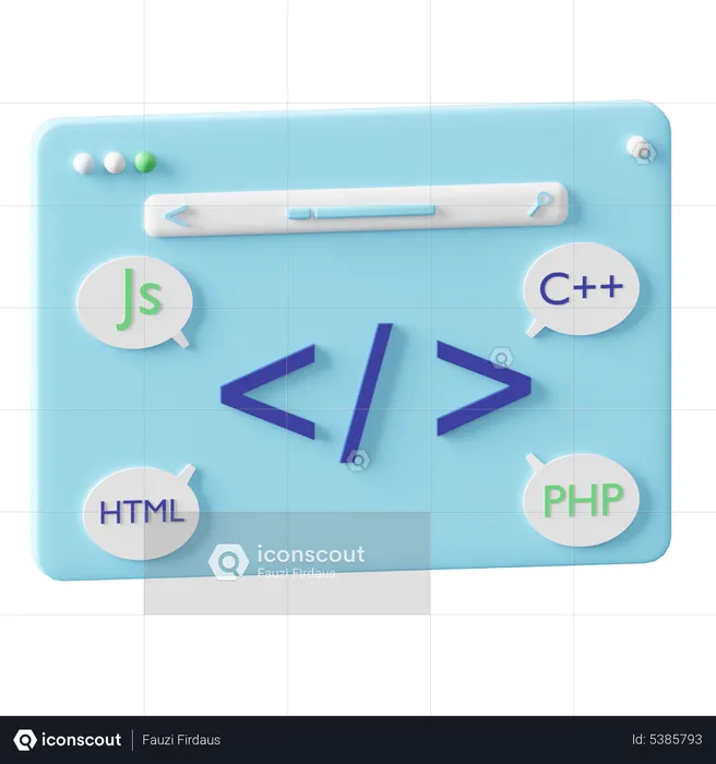 Programación web  3D Icon