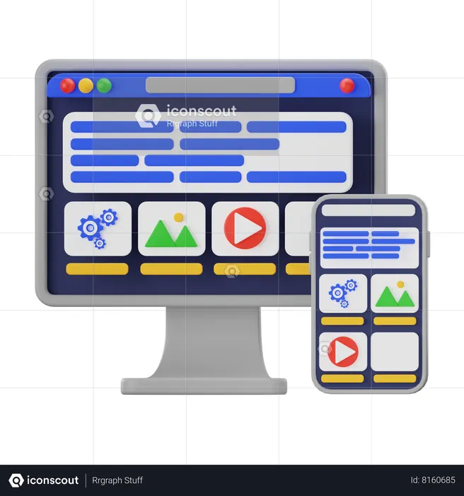 Programmation réactive  3D Icon