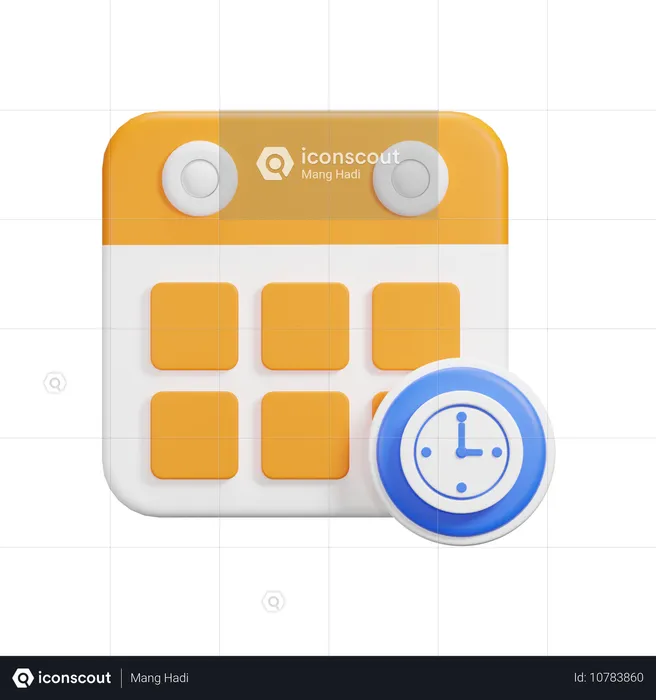 Calendrier de planification  3D Icon