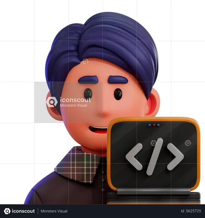 Programmer  3D Icon