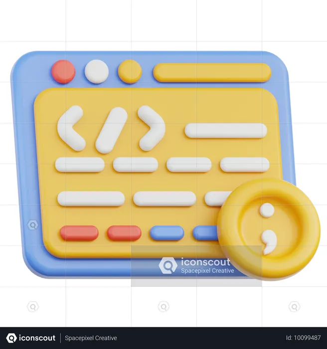 Programmiersprache  3D Icon