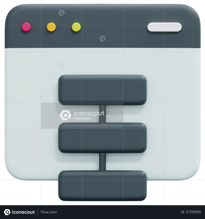 Programming Algorithm  3D Icon