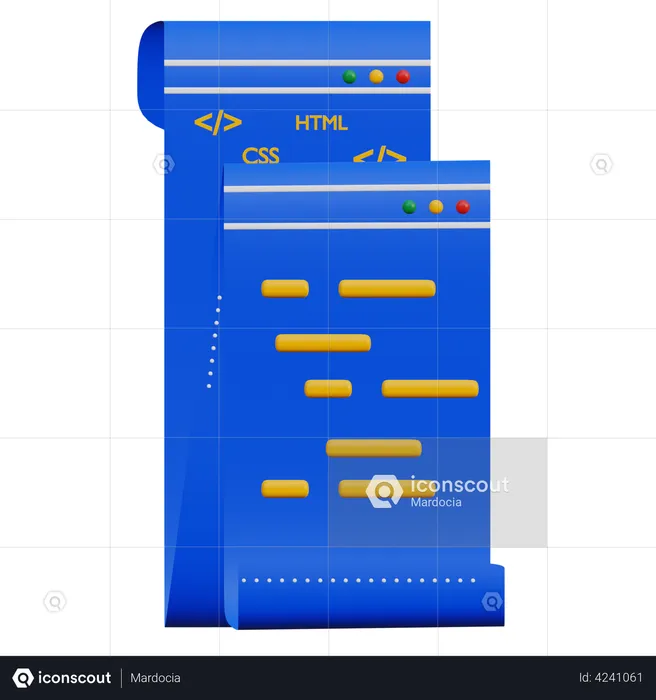 Programming File  3D Illustration