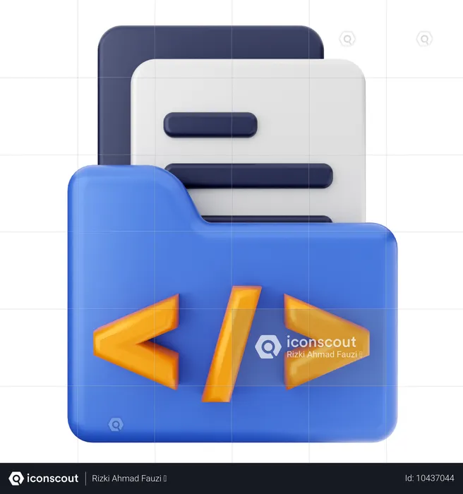 プログラミングフォルダ  3D Icon