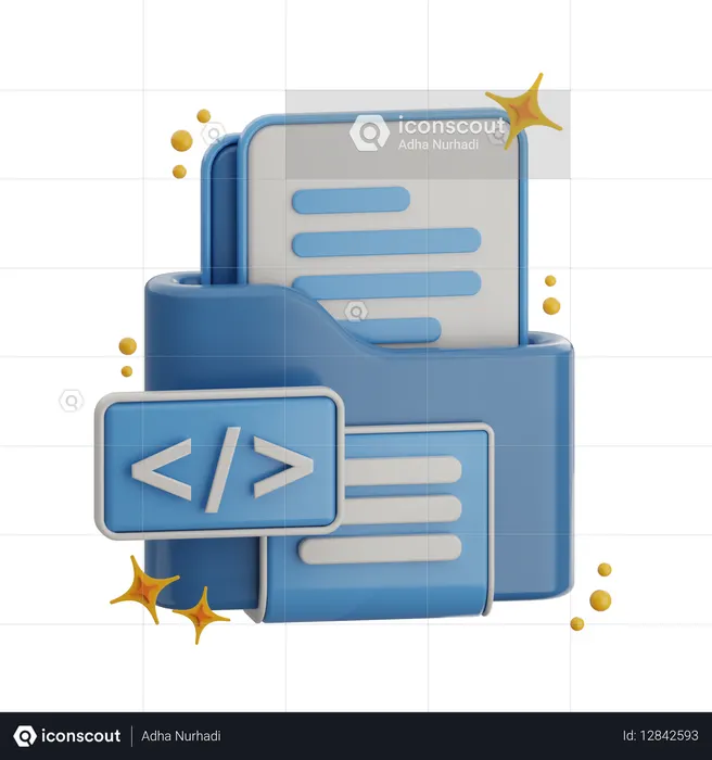 Programming Folder  3D Icon