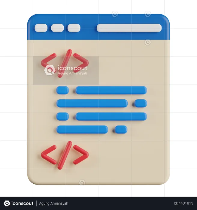 Programming Language  3D Illustration