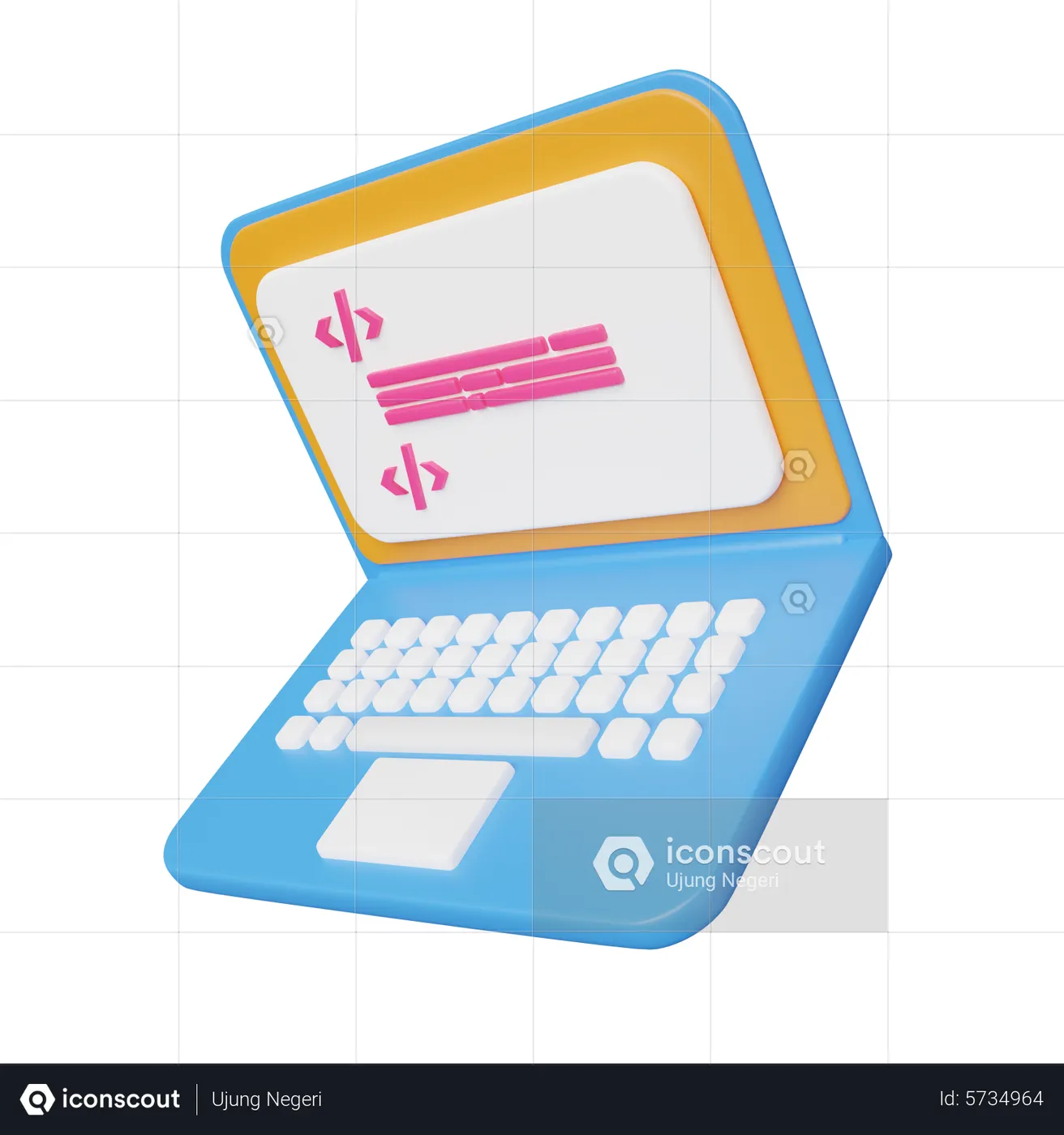 Programming Language 3D Icon download in PNG, OBJ or Blend format