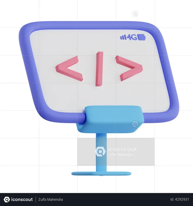 Programming Langugae  3D Illustration