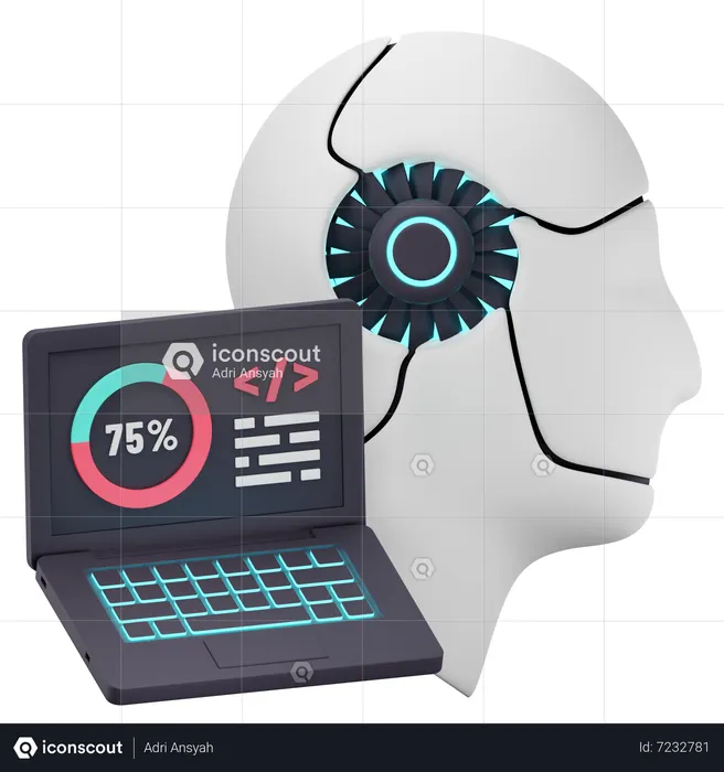 Programming Robots  3D Icon