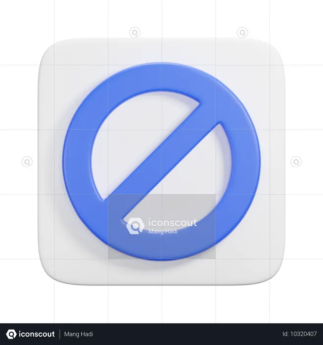 Prohibición Emoji 3D Icon