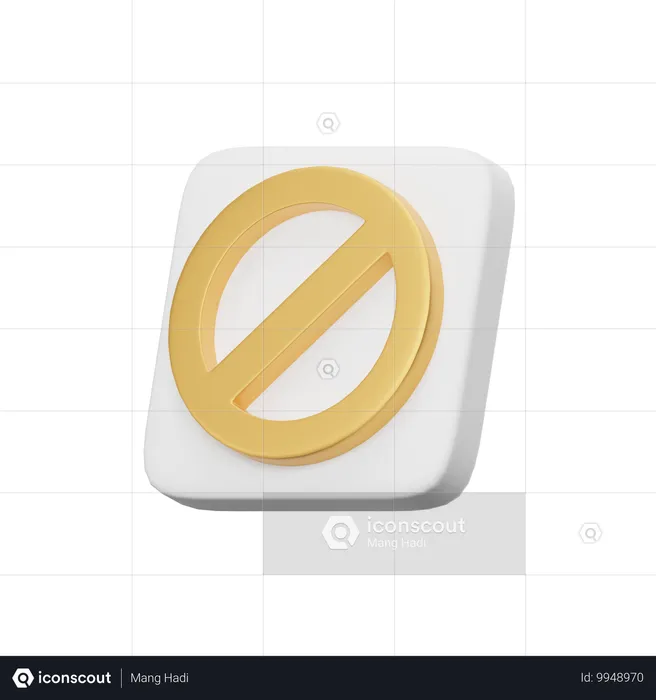 Prohibido Emoji 3D Icon