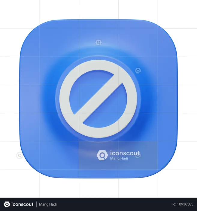 Prohibido  3D Icon