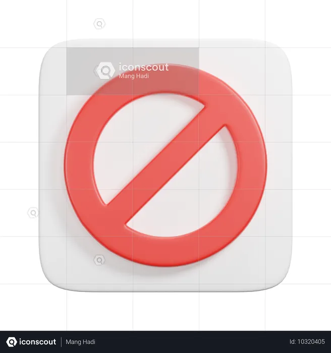 Proibido Emoji 3D Icon