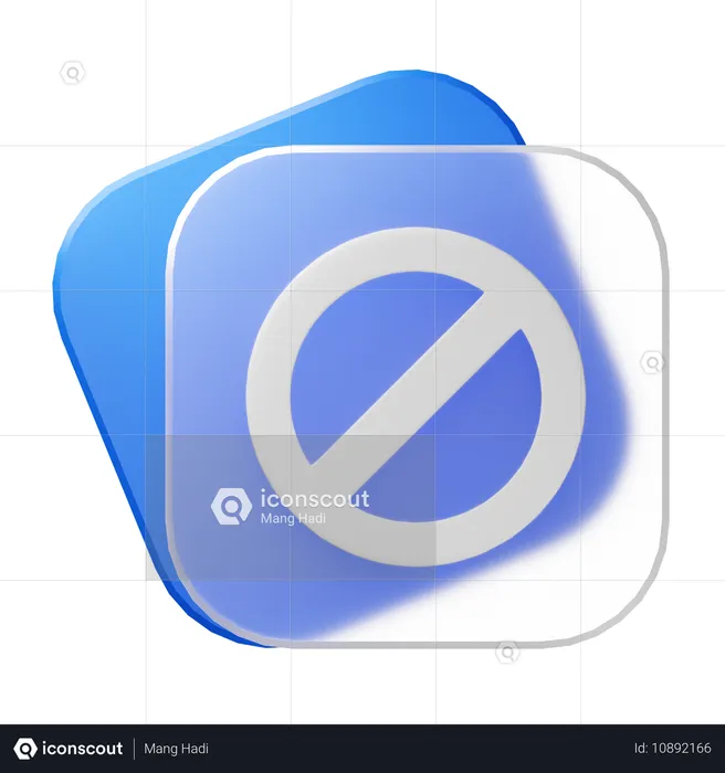 Proibido  3D Icon