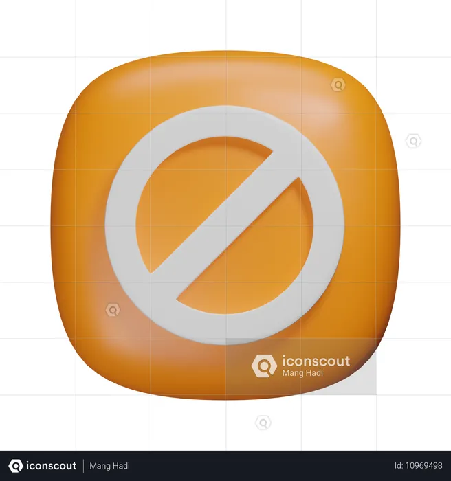 Proibido  3D Icon