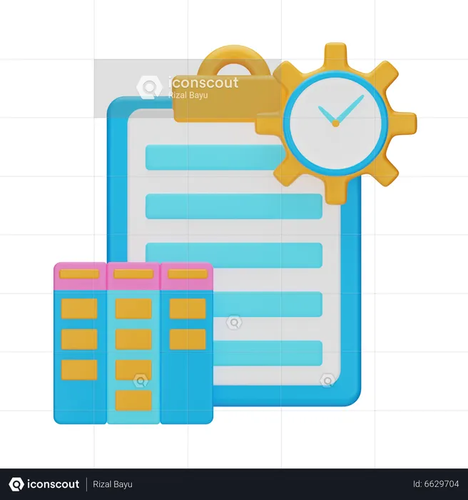 Project Management  3D Icon