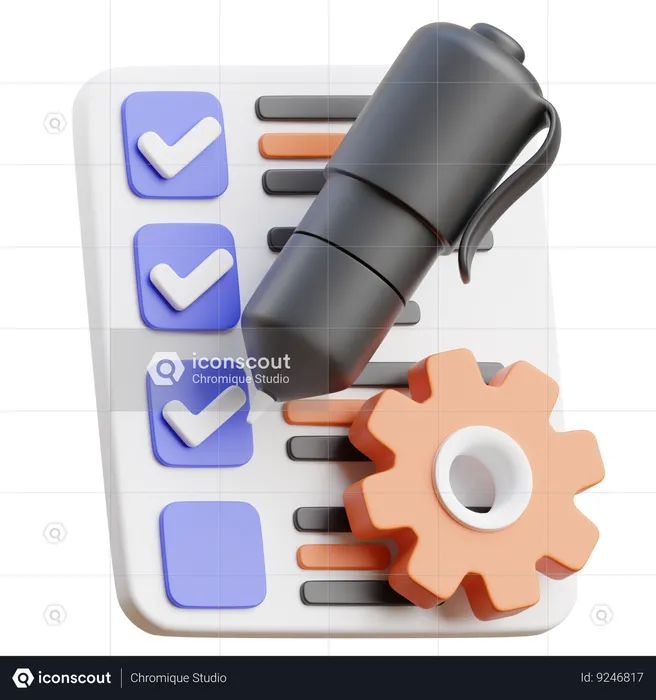 Project management  3D Icon