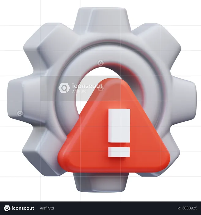 Project Management Risk  3D Icon